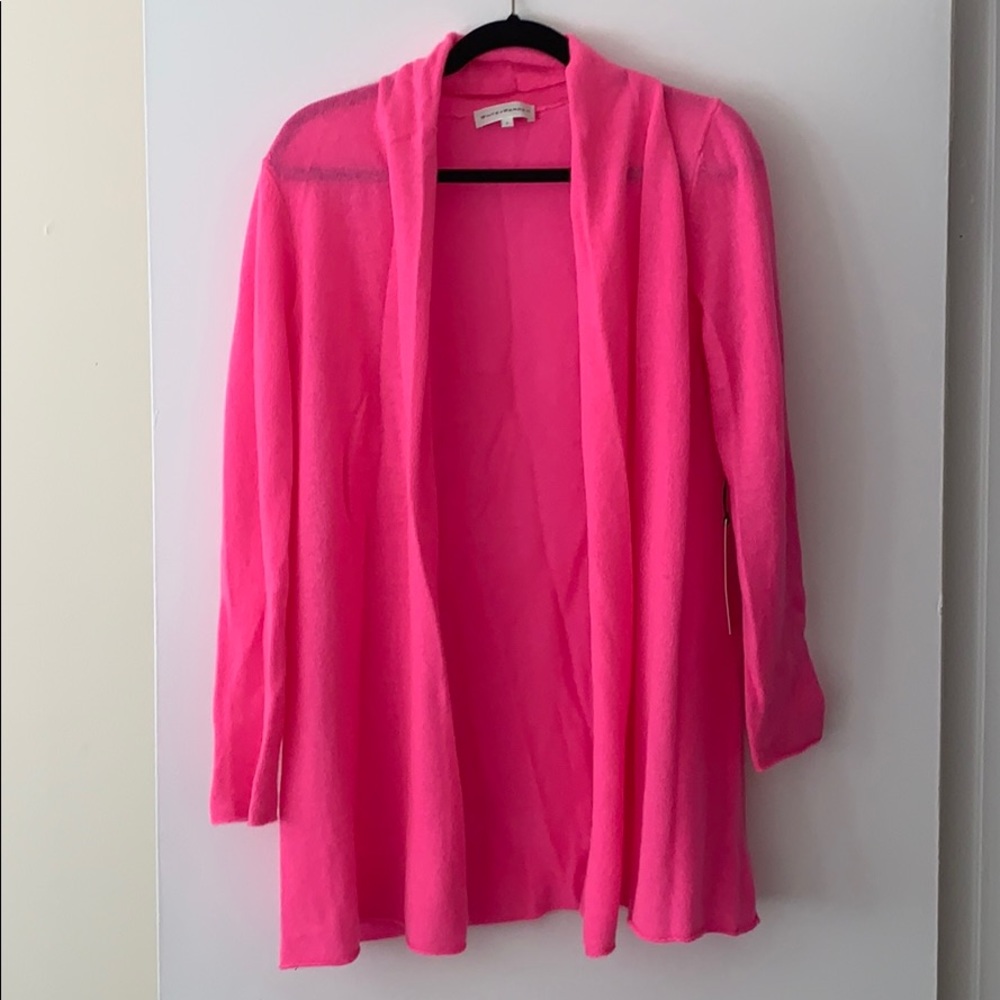 Cashmere open-front cardigan